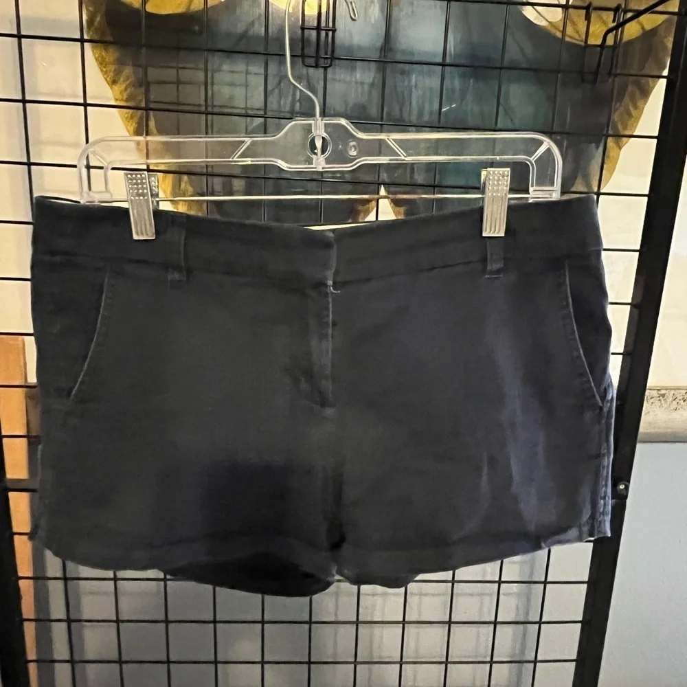 J. Crew Women's High Waist Black Shorts